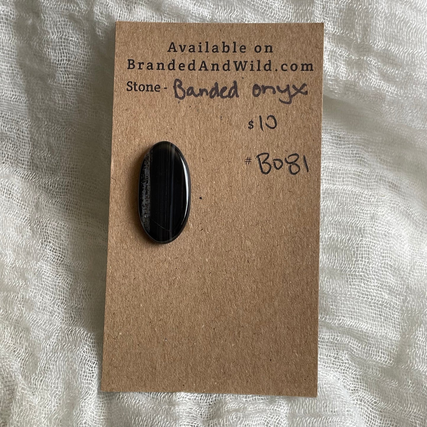 Black Onyx - Cabochon - BO81