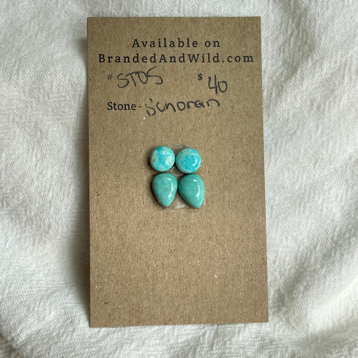 Sonoran Turquoise Cabochon - ST05 25B6ACF7-3D81-45DE-8A9D-9C35EE49CEE8 Brandedandwild.com