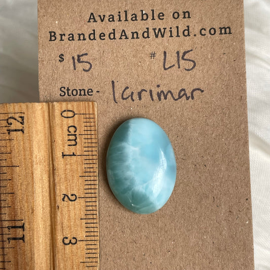 Larimar Cabochon - L15 25C09DD2-7B32-49AC-96B4-EF6EE5A6FB59 Brandedandwild.com