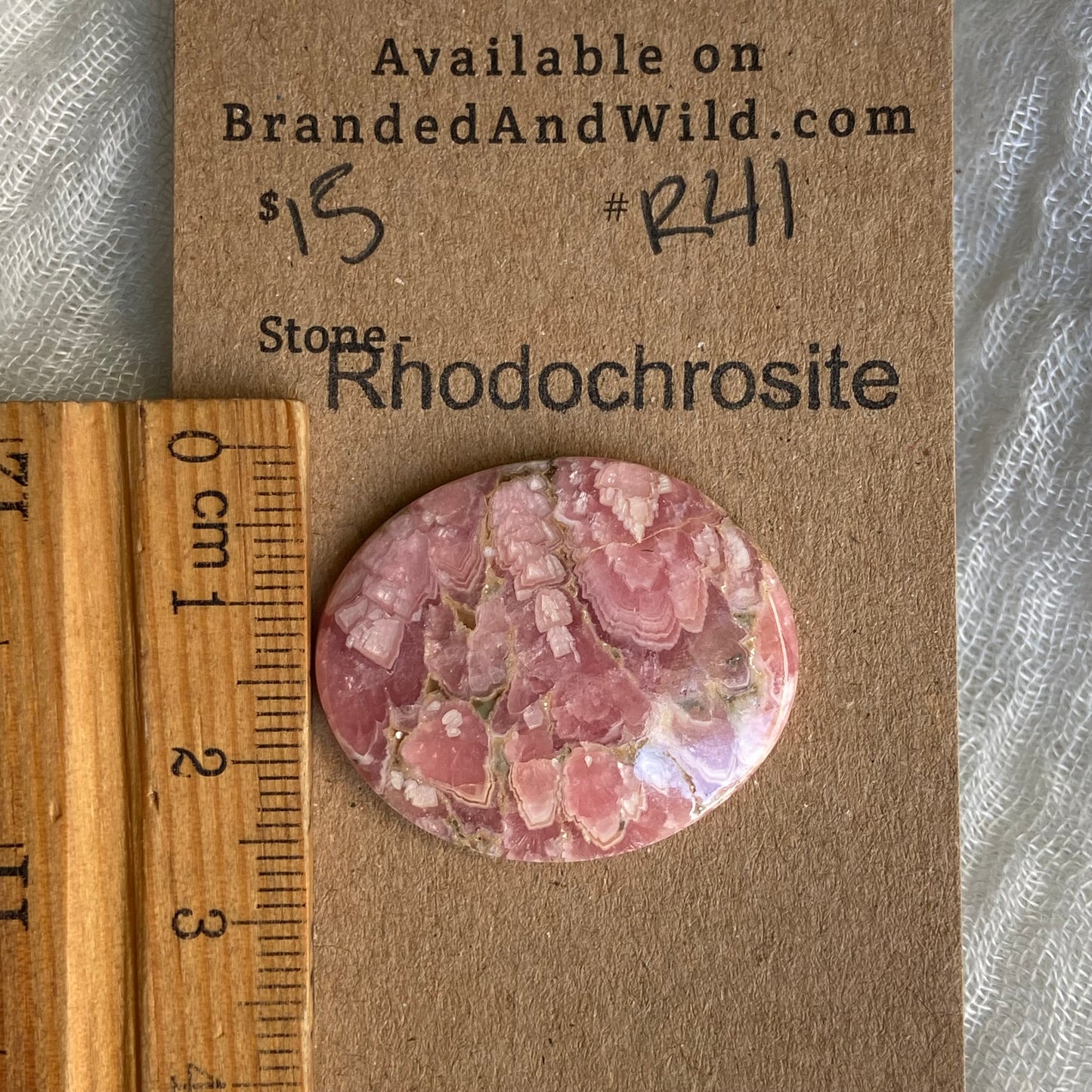 Rhodochrosite Cabochon - R41
