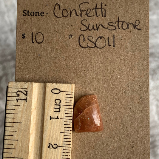 Confetti Sunstone Cabochon - CS011
