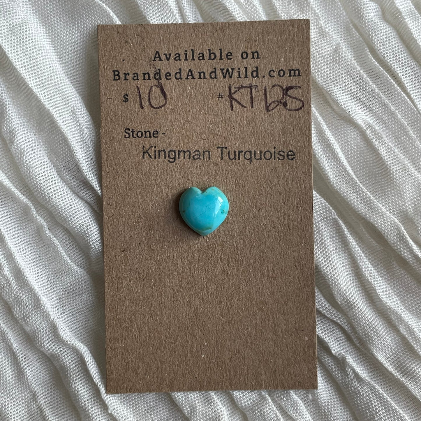 Kingman Turquoise Cabochon - KT125 25E8FCF1-676E-43FA-B52E-37B6D491575E Brandedandwild.com