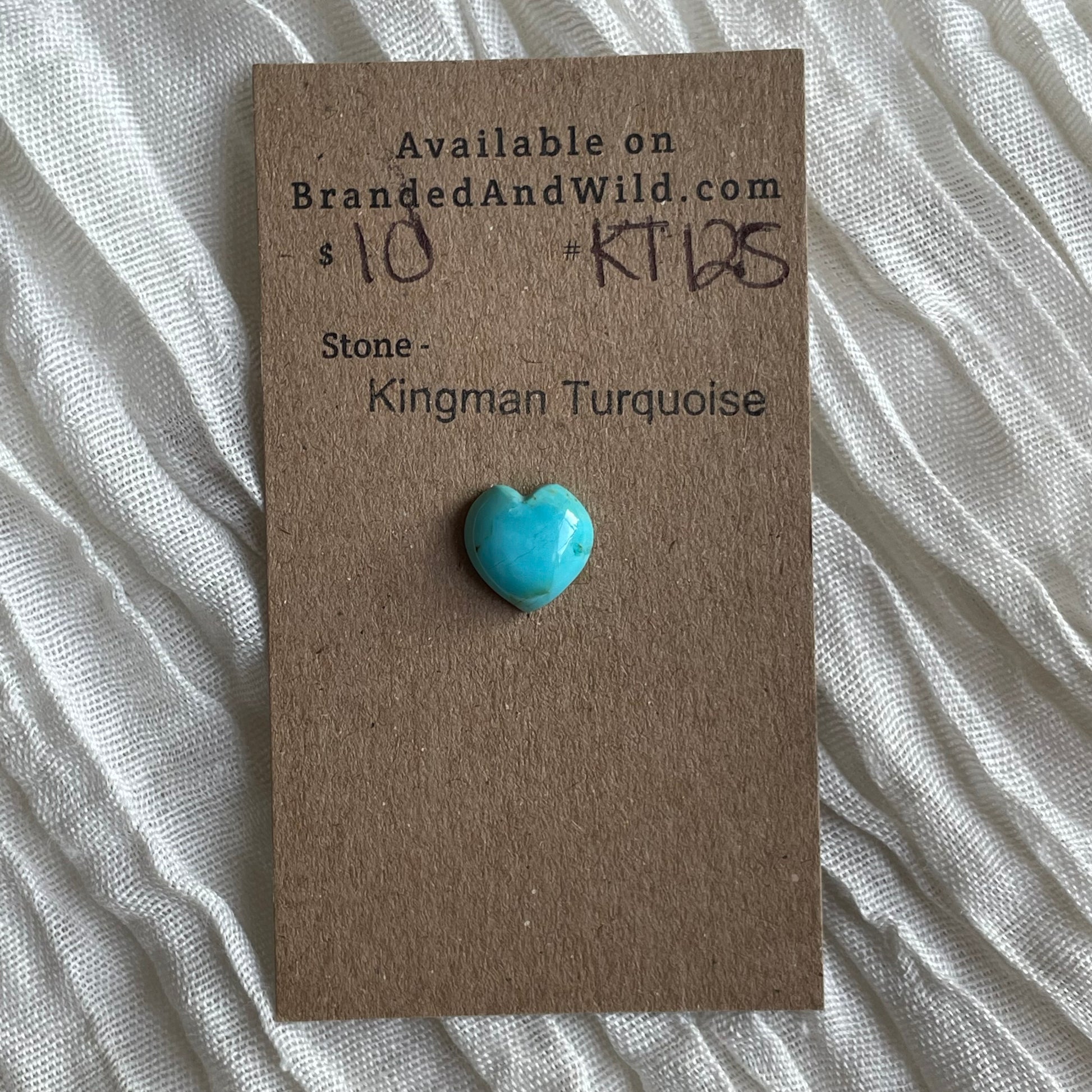 Kingman Turquoise Cabochon - KT125 25E8FCF1-676E-43FA-B52E-37B6D491575E Brandedandwild.com