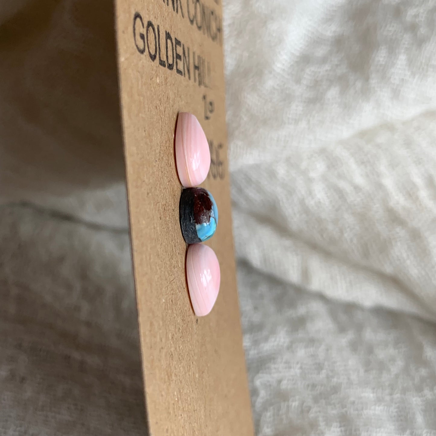 Pink Conch/Golden Hill Cabochon - PG15