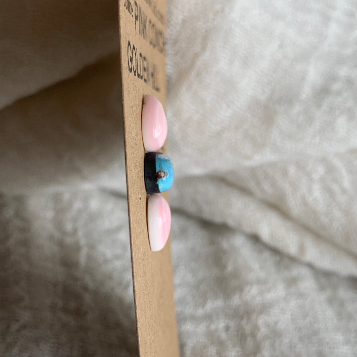 Pink Conch/Golden Hill Cabochon - PG14