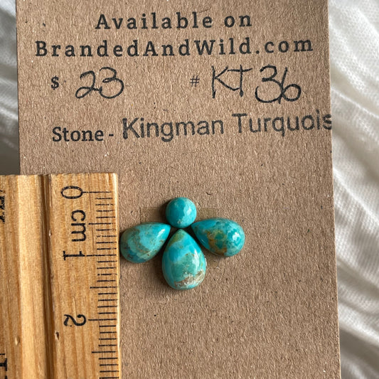 Kingman Turquoise Cabochon - KT36 26187193-983A-4E42-9683-1F24CE1DDF9C Brandedandwild.com