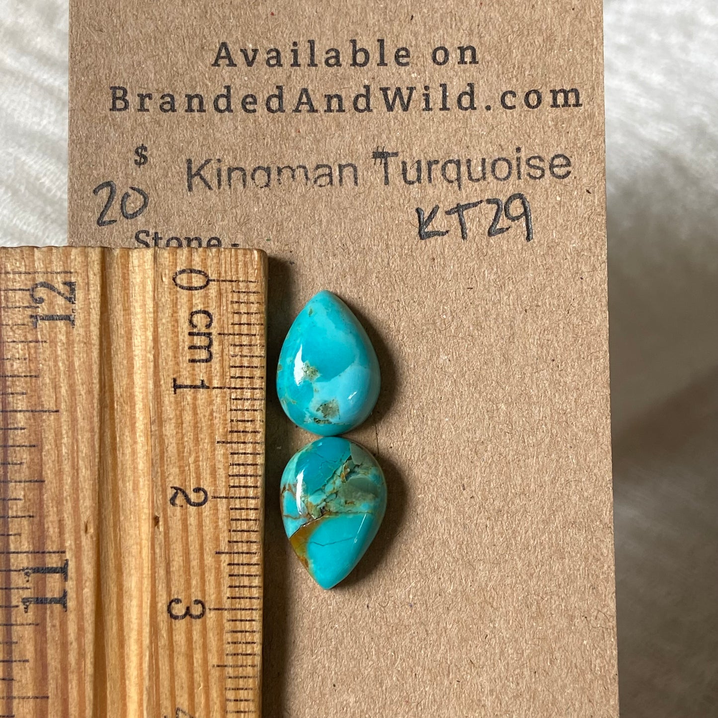 Kingman Turquoise Cabochon - KT29 262E5898-1507-4A24-9735-A5C6AF8769E9 Brandedandwild.com