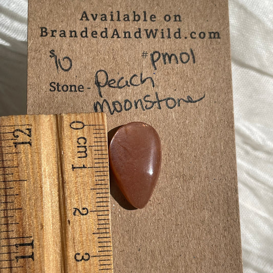 Peach Moonstone cabochon - PM01 263AF48F-4BAE-4853-B17F-771F08FBB38C Brandedandwild.com