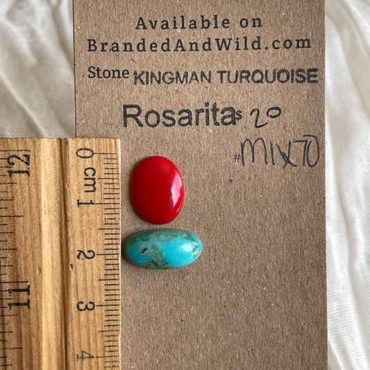 Rosarita / Kingman Turquoise Cabochon - MIX70 26508A54-609E-4DE6-BB7A-B575D21B701B Brandedandwild.com