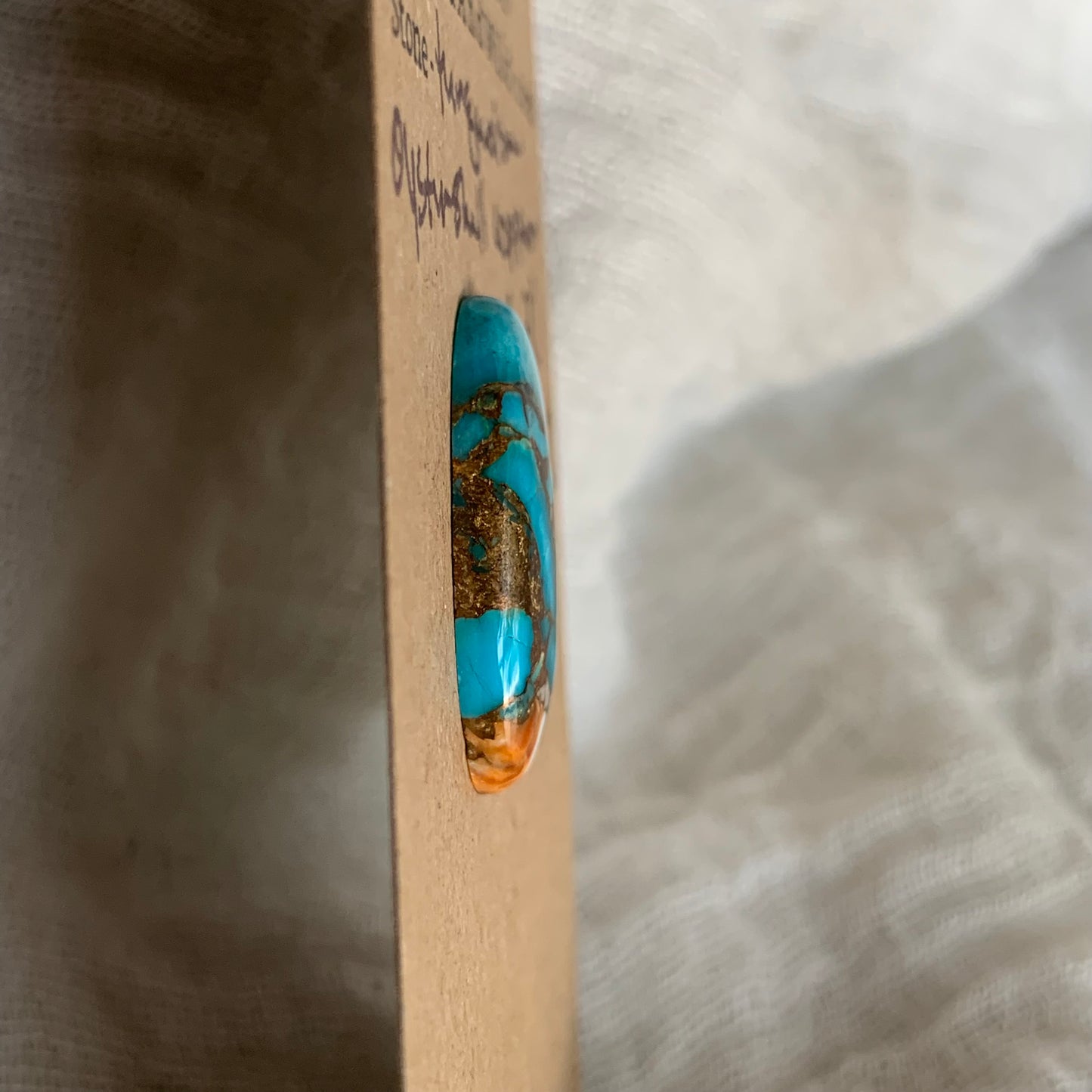 Turquoise, Oystershell, Copper Cabochon - TOC02