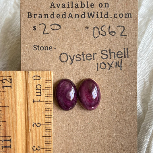 Oyster Shell Cabochon - OS62 26B2B9EE-70E1-48AA-AD08-9DBEE32C31A1 Brandedandwild.com