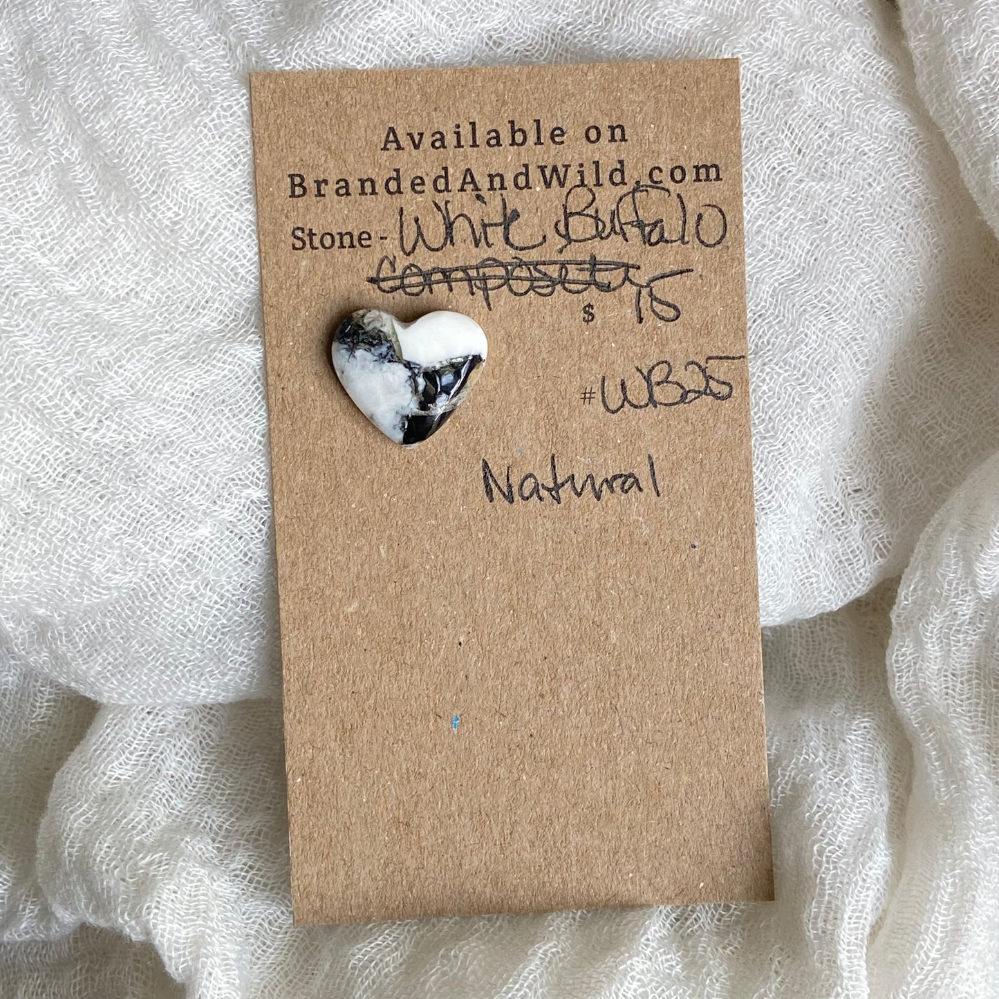 White Buffalo Cabochon - WB25