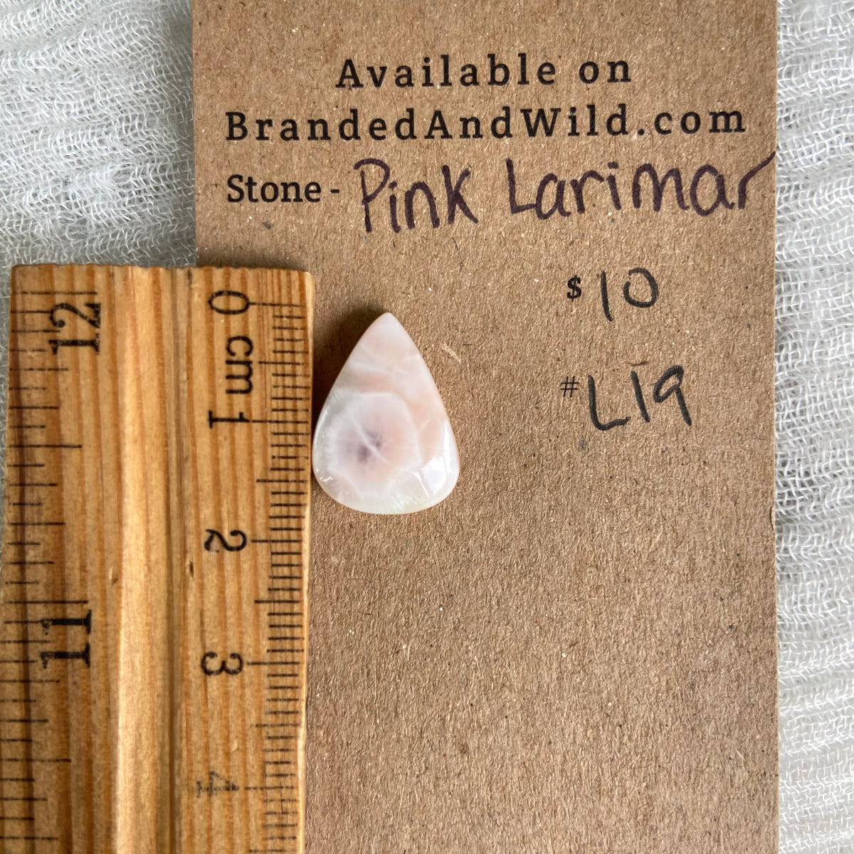 Pink Larimar Cabochon - PL19