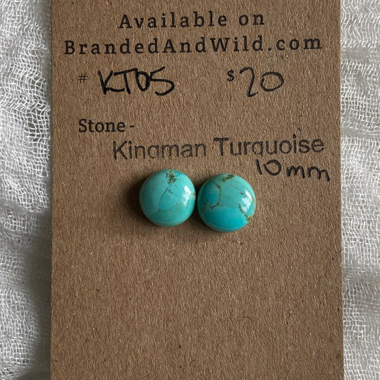 Kingman Turquoise Cabochon - KT05 271D5759-101A-4C59-931B-37DC59771F38 Brandedandwild.com
