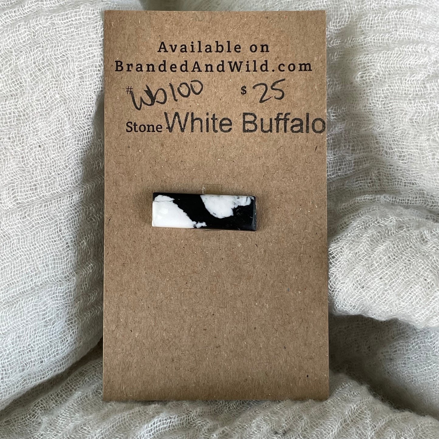 White Buffalo Cabochon - WB100