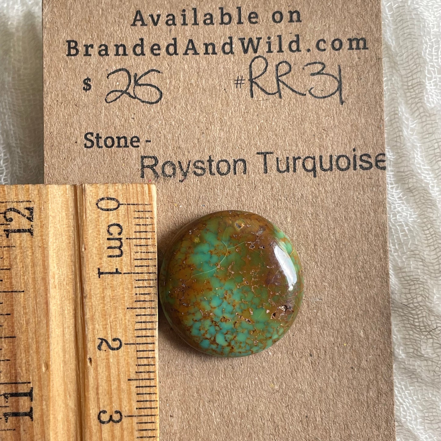 Royston Ribbon Turquoise Cabochon RR31 27649858-F2FB-4855-B5EF-67B24384677D Brandedandwild.com