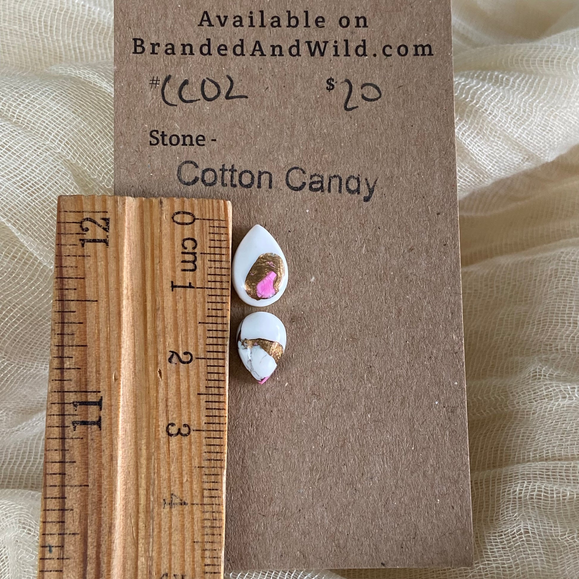 Cotton Candy Cabochon - CC02 276524DE-EE83-4163-919E-EEBBFEB0129B Brandedandwild.com