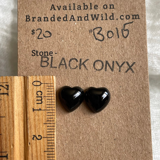 Black Onyx - Cabochon - BO15 2771D5B2-41E6-4150-A781-DE9BB00CD2E8 Brandedandwild.com