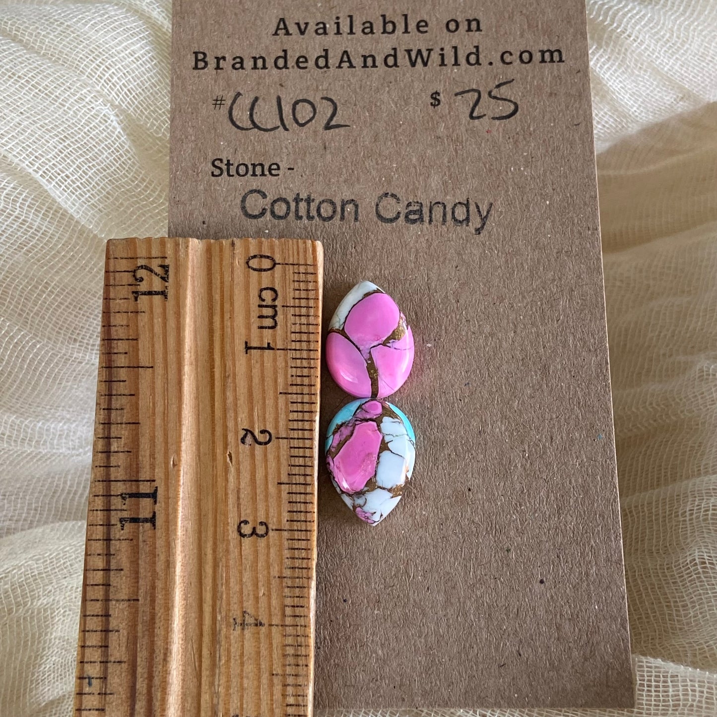 Cotton Candy Cabochon - CC102 27775146-A024-475F-9496-C5157E478FA4 Brandedandwild.com