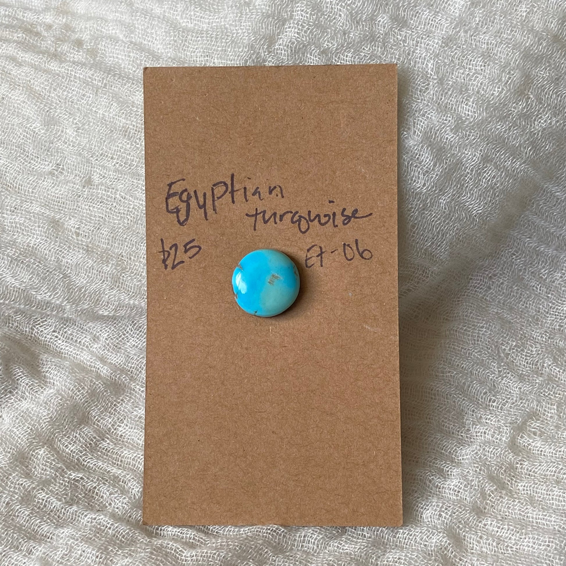 Egyptian Turquoise Cabochon - ET06 278718B1-2B2C-4666-87F7-44B759AD5750 Brandedandwild.com