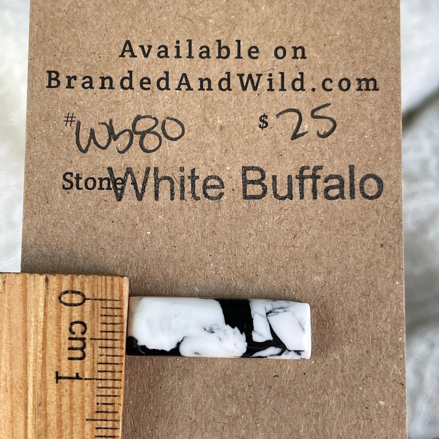 White Buffalo Cabochon - WB80
