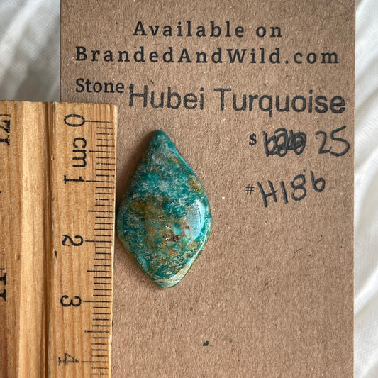 Hubei Turquoise Cabochon - H186 278E4BA4-AD8B-4C38-BD4E-8B4AAAB7EC5E Brandedandwild.com