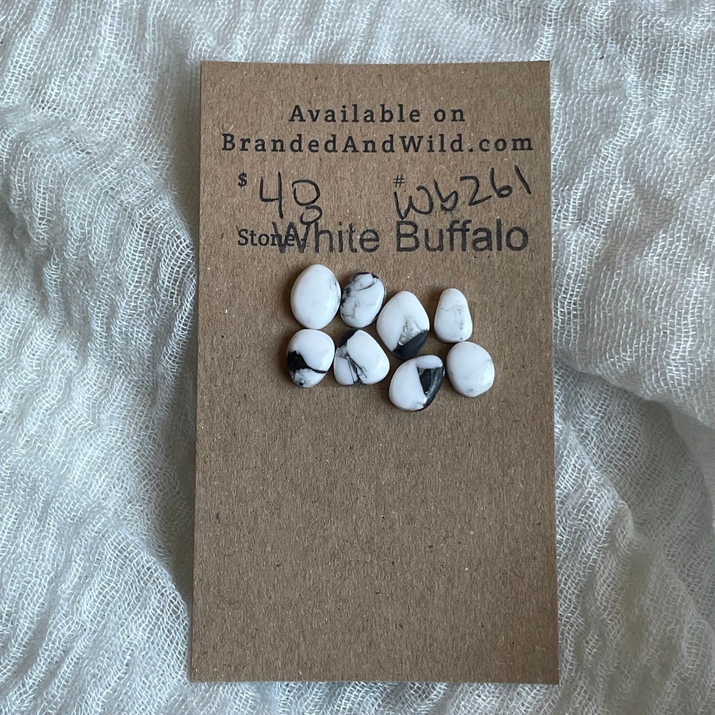 White Buffalo Cabochon - WB261