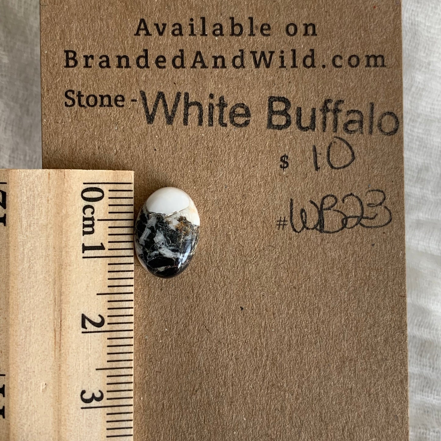 White Buffalo Cabochon - WB23