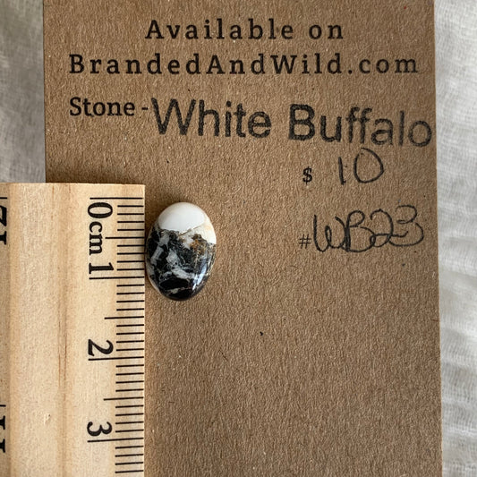 White Buffalo Cabochon - WB23