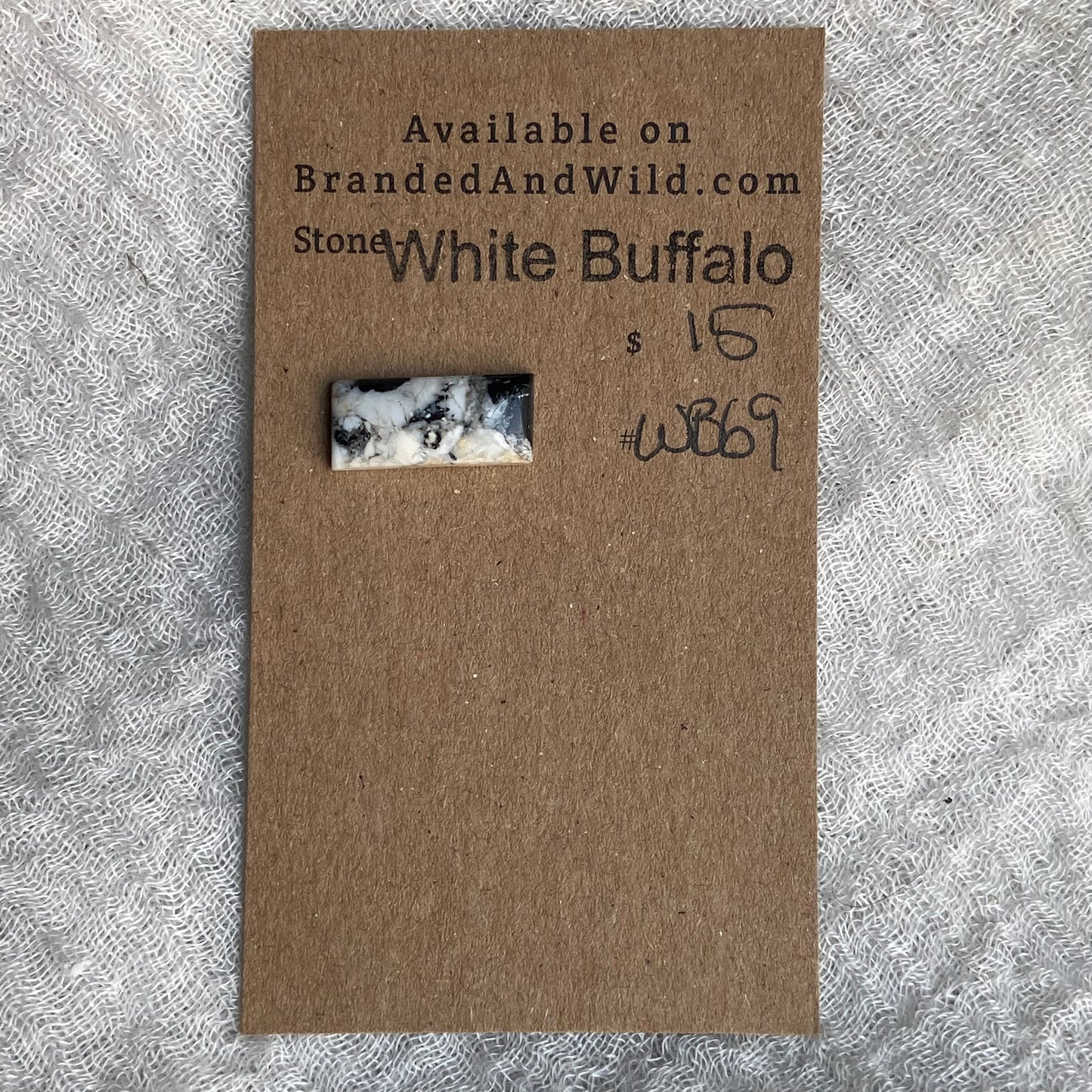 White Buffalo Cabochon - WB69