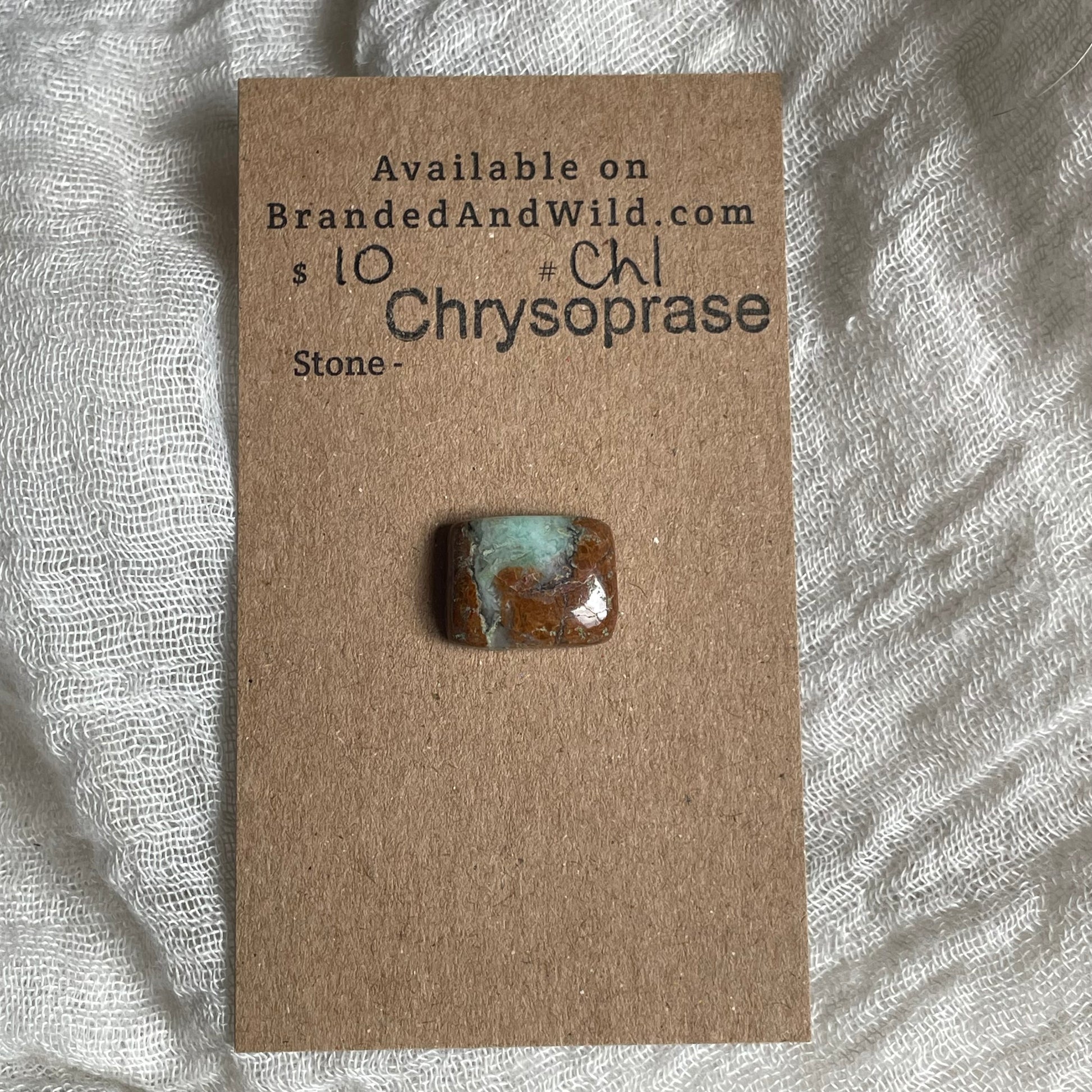 Chrysoprase Cabochon - Ch1 27E14F0E-36E5-4D33-A3F5-7188367636ED Brandedandwild.com
