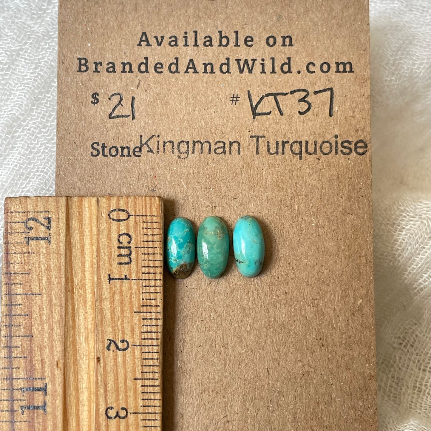 Kingman Turquoise Cabochon - KT37 27E77EF5-60D2-4EAC-9DB5-2CCE3F0B0558 Brandedandwild.com
