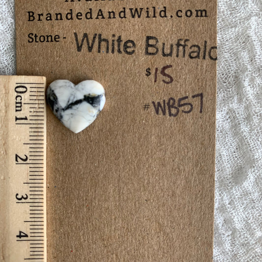 White Buffalo Cabochon - WB57