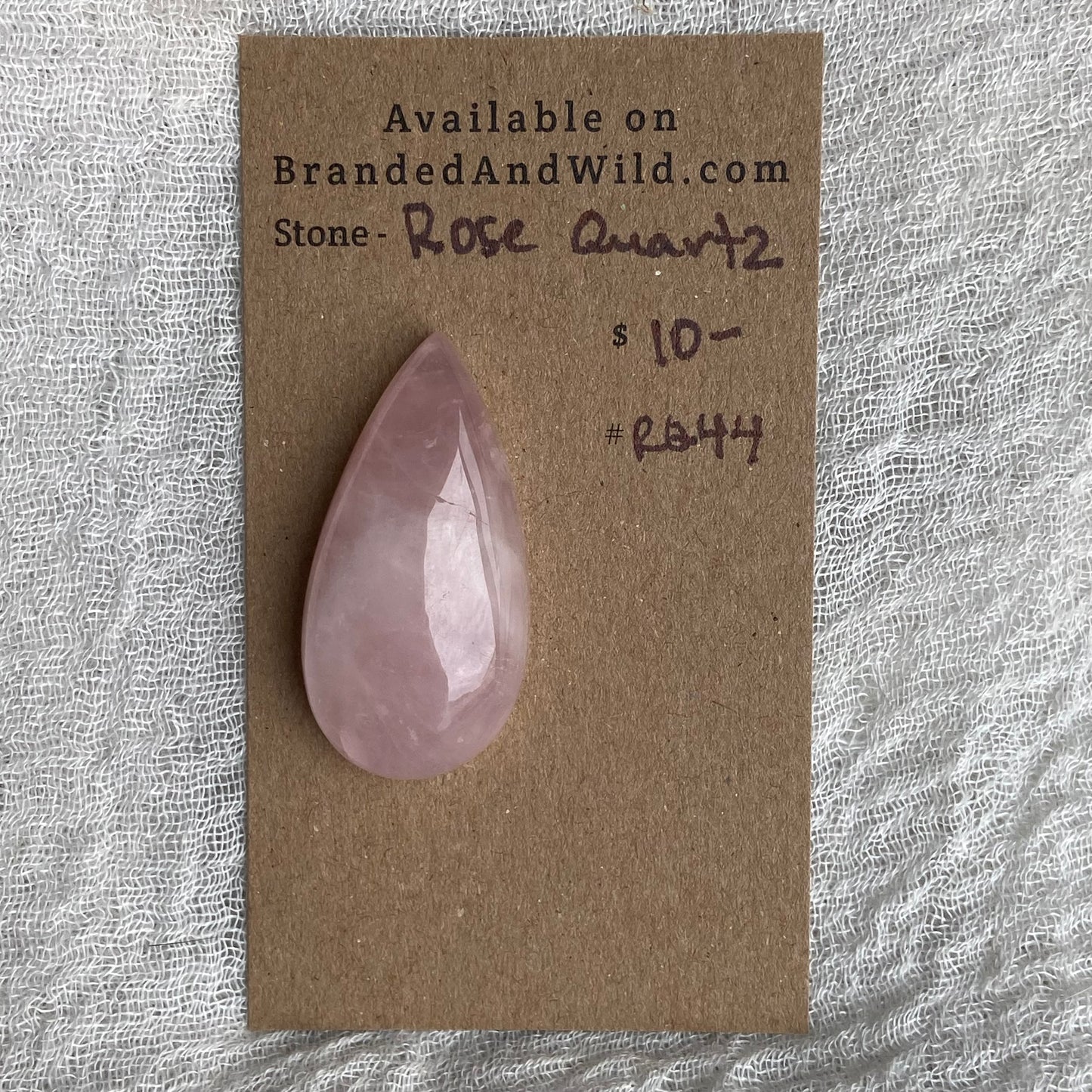 Rose Quartz Cabochon - RQ44