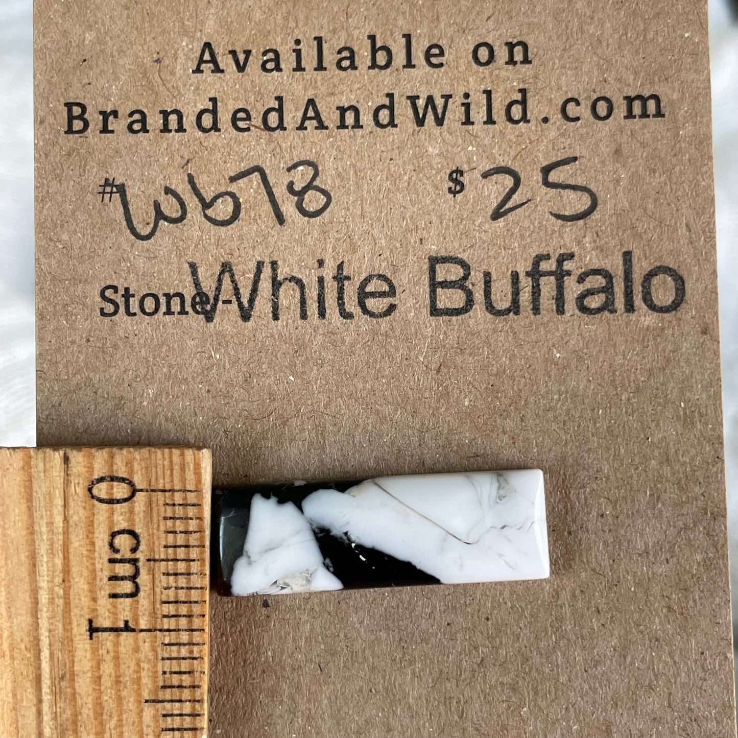 White Buffalo Cabochon - WB78