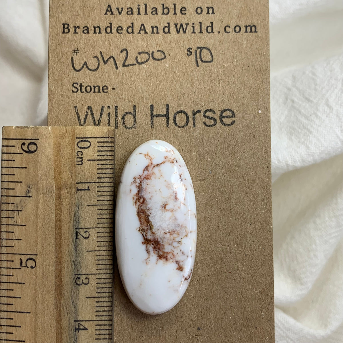 Wild Horse Cabochon - WH200 2841A7BD-0ED8-4A72-B5EB-D7212A688994 Brandedandwild.com