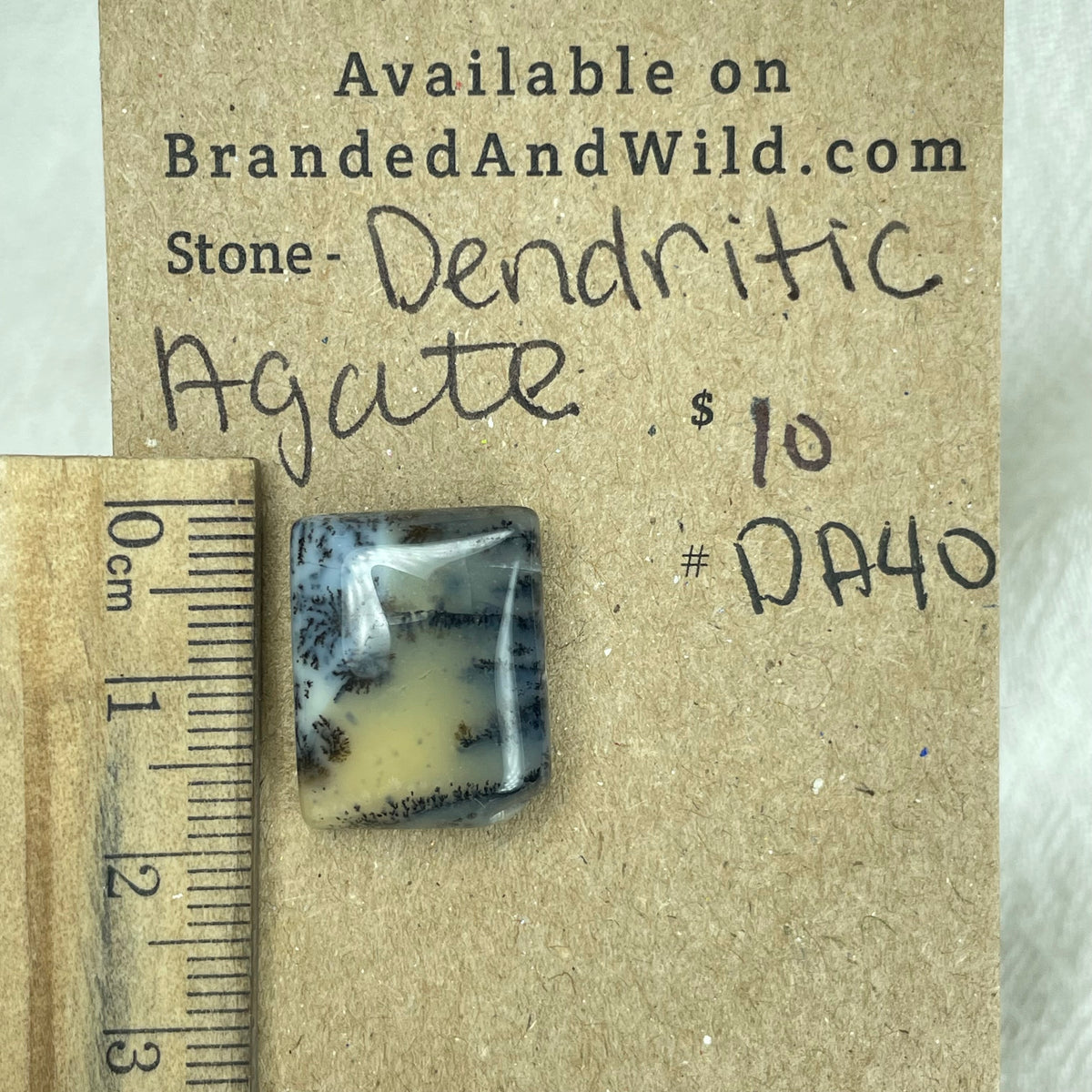 Dendritic Agate Cabochon - DA40 285B37D6-033D-49FB-9AAA-F9CB722E9045 Brandedandwild.com