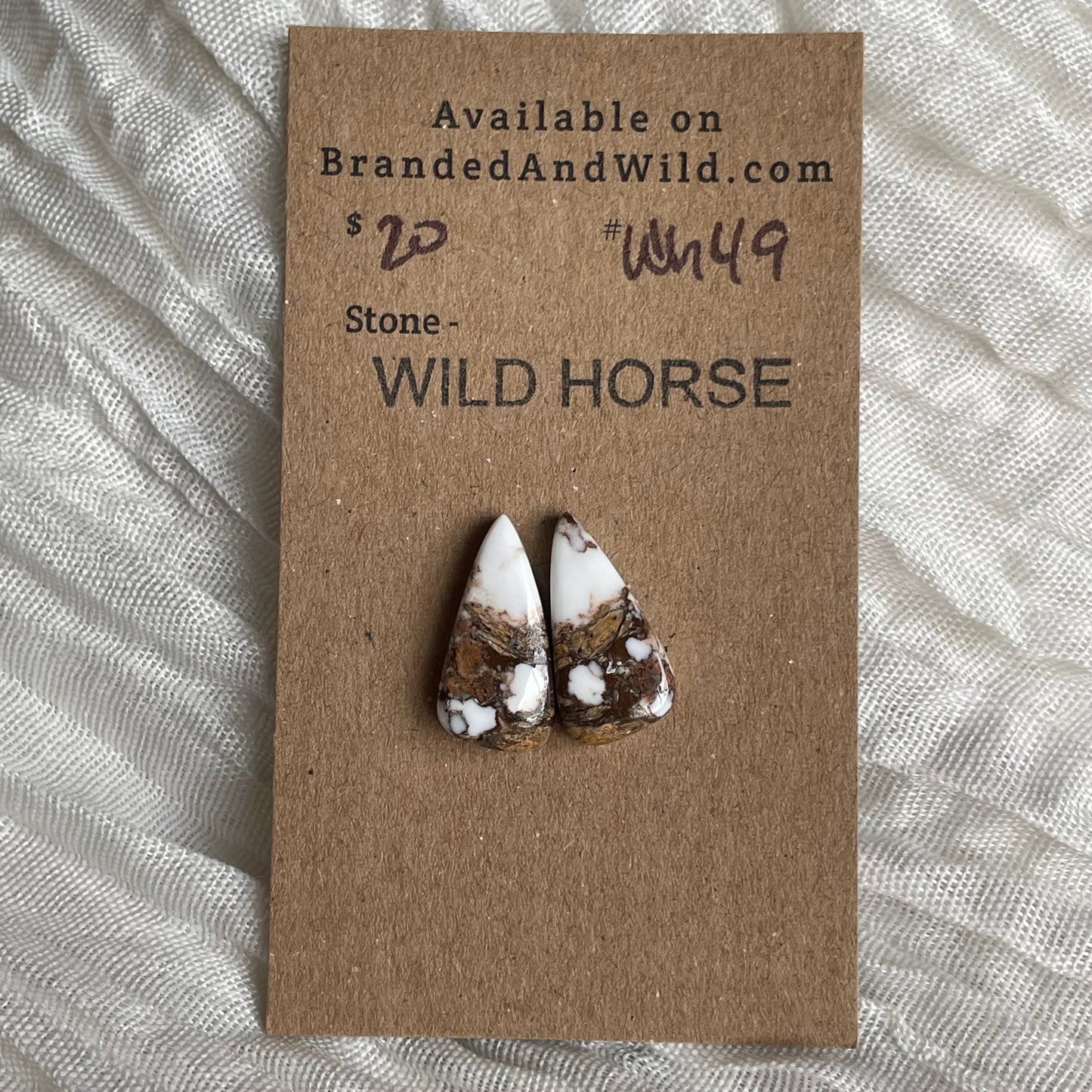 Wild Horse Cabochon - WH49 285D5304-4B0B-491C-8025-57EB04D55AD4 Brandedandwild.com