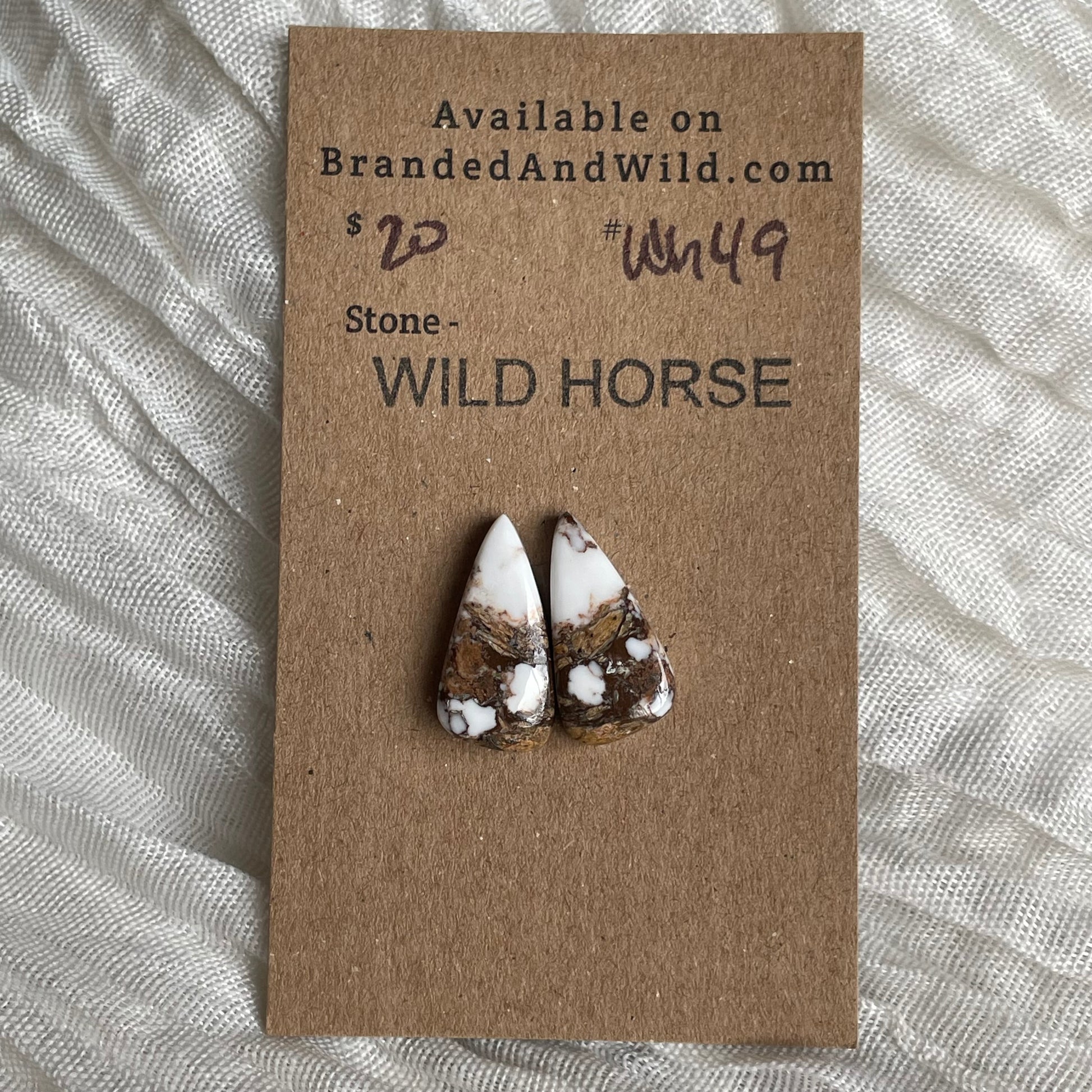 Wild Horse Cabochon - WH49 285D5304-4B0B-491C-8025-57EB04D55AD4 Brandedandwild.com