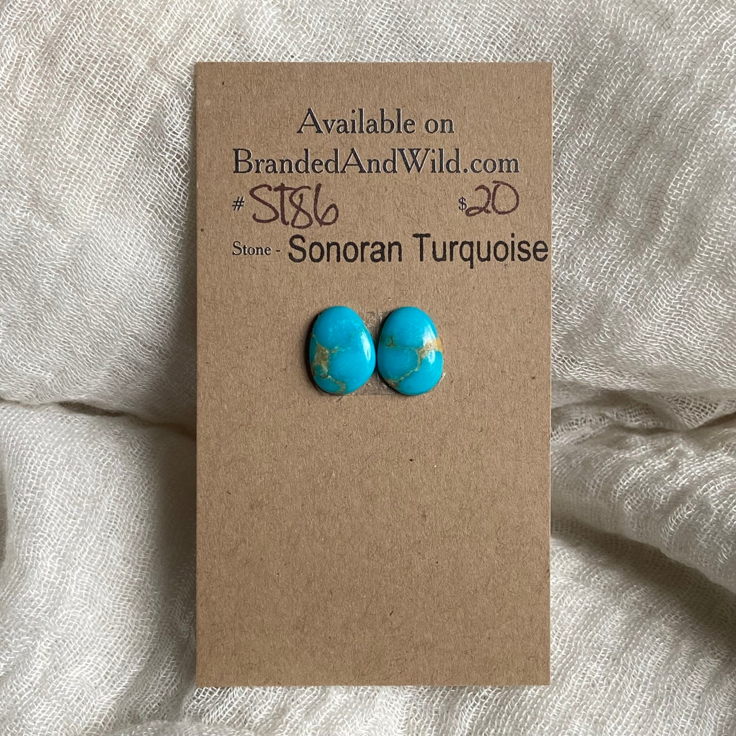 Sonoran Turquoise Cabochon - ST86 28619938-4915-4EFC-BB2E-20CC2C29A1BD Brandedandwild.com