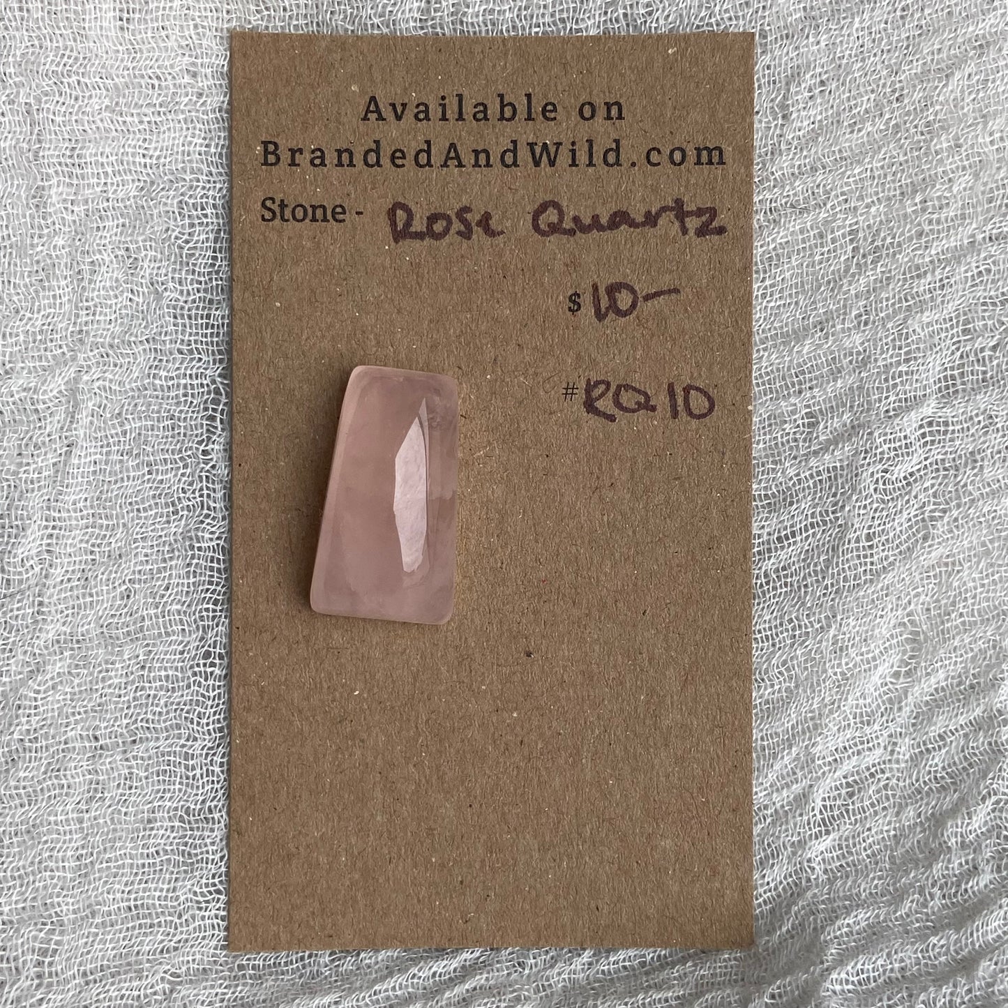 Rose Quartz Cabochon - RQ10