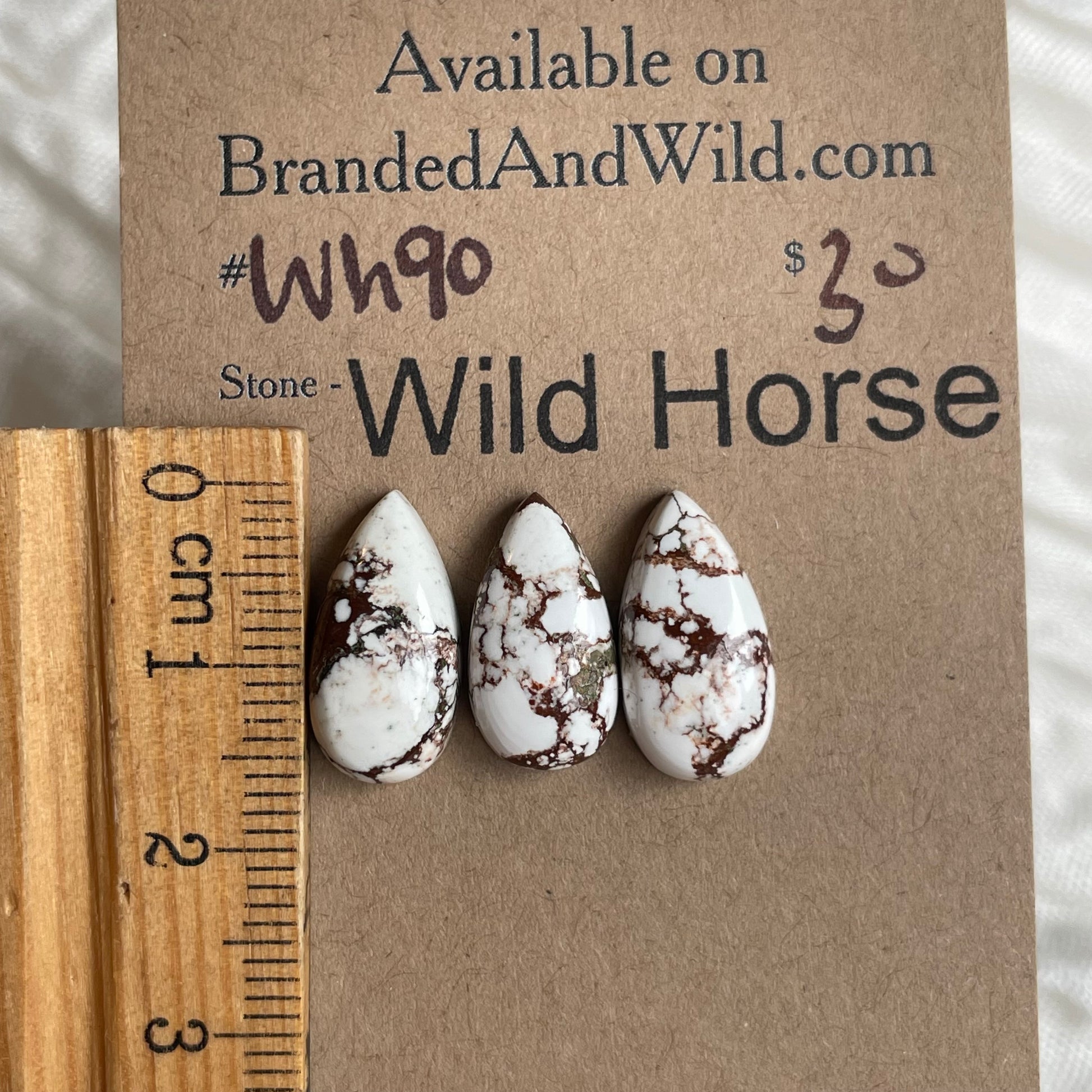 Wild Horse Cabochon - WH90 28824A22-6AF3-4F38-A372-D052A8AB1FE1 Brandedandwild.com