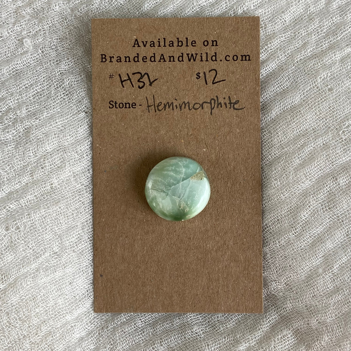 Hemimorite Cabochon - H32