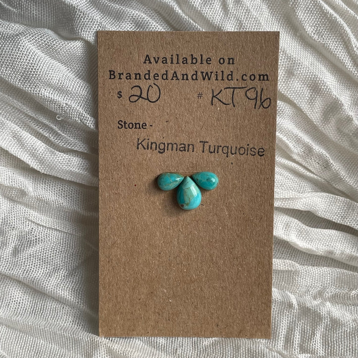Kingman Turquoise Cabochon - KT96 28A3E288-8ECA-4CC0-B8C0-64A0A7BCADBA Brandedandwild.com