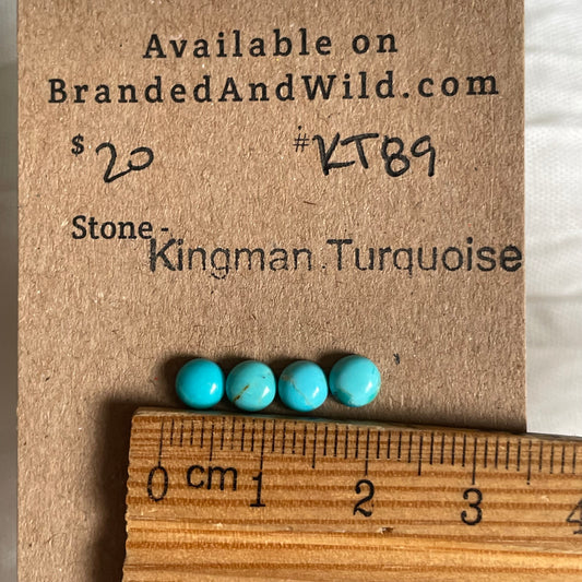 Kingman Turquoise Cabochon - KT89 28AA0E8B-DAE7-44E4-8A94-F44DC6E1E8CB Brandedandwild.com