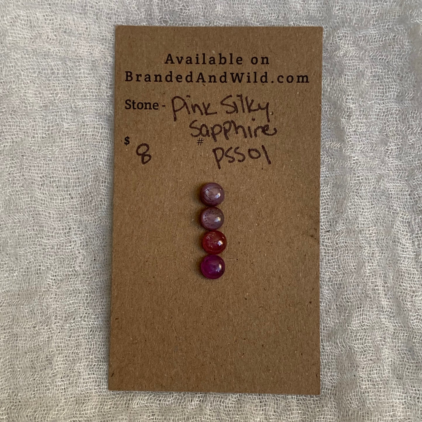 Pink Silky Sapphire Cabochon - PSS01