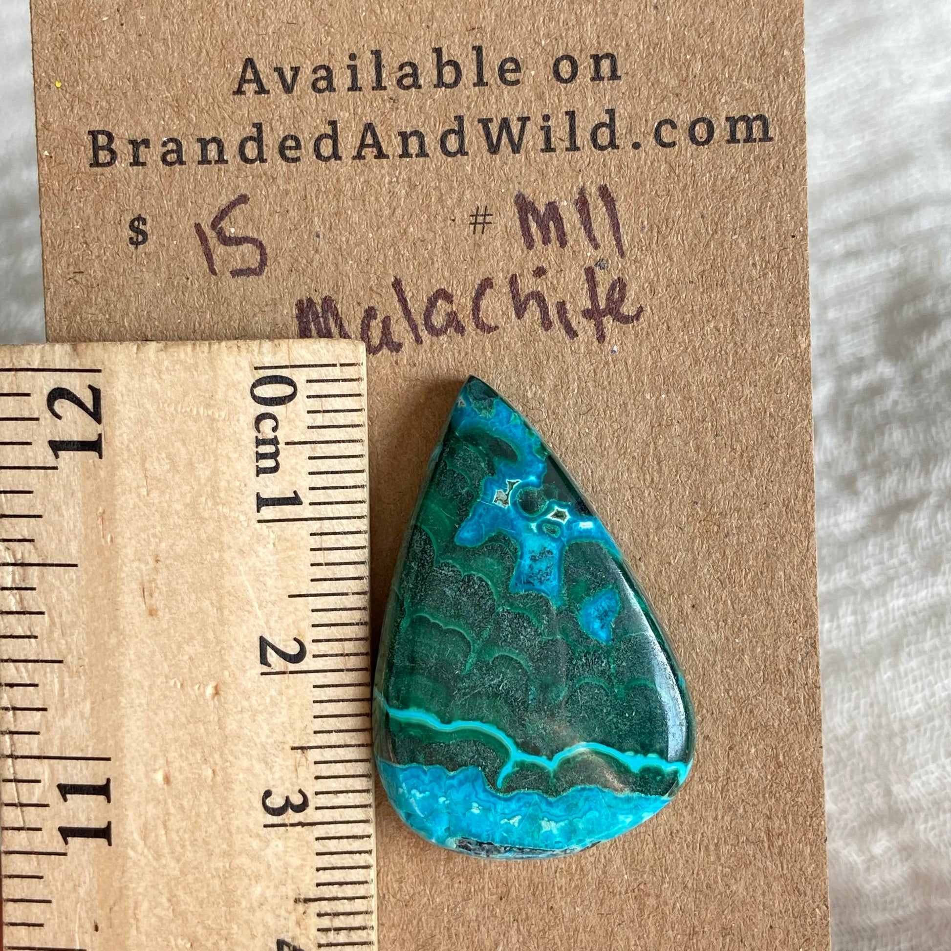 Malachite Cabochon - M11 28C28851-71AA-4C26-B15E-DF573226C8F4 Brandedandwild.com