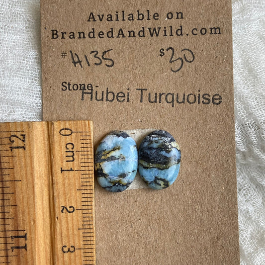 Hubei Turquoise Cabochon - H135 28C709F8-DF73-442E-90E3-B5EBDDB53A41 Brandedandwild.com