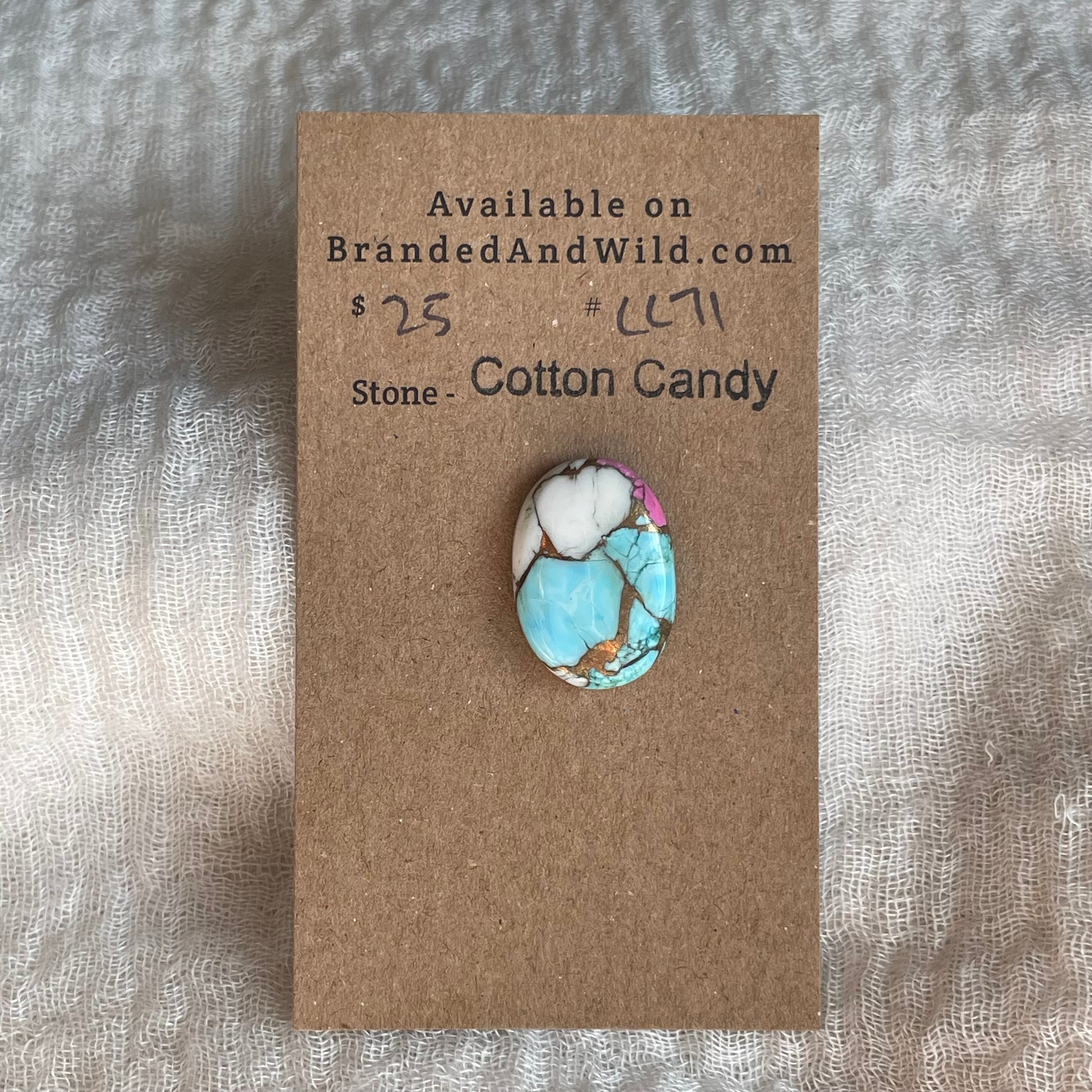 Cotton Candy Cabochon - CC71 28DBD92C-8709-4BB3-917A-89E72A215DB6 Brandedandwild.com