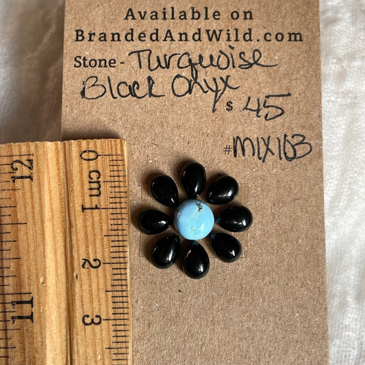 Turquoise / Oyster Shell Cabochon - MIX103 28F2D9E7-2DAD-4C01-B7AC-EDEA9351A85B Brandedandwild.com